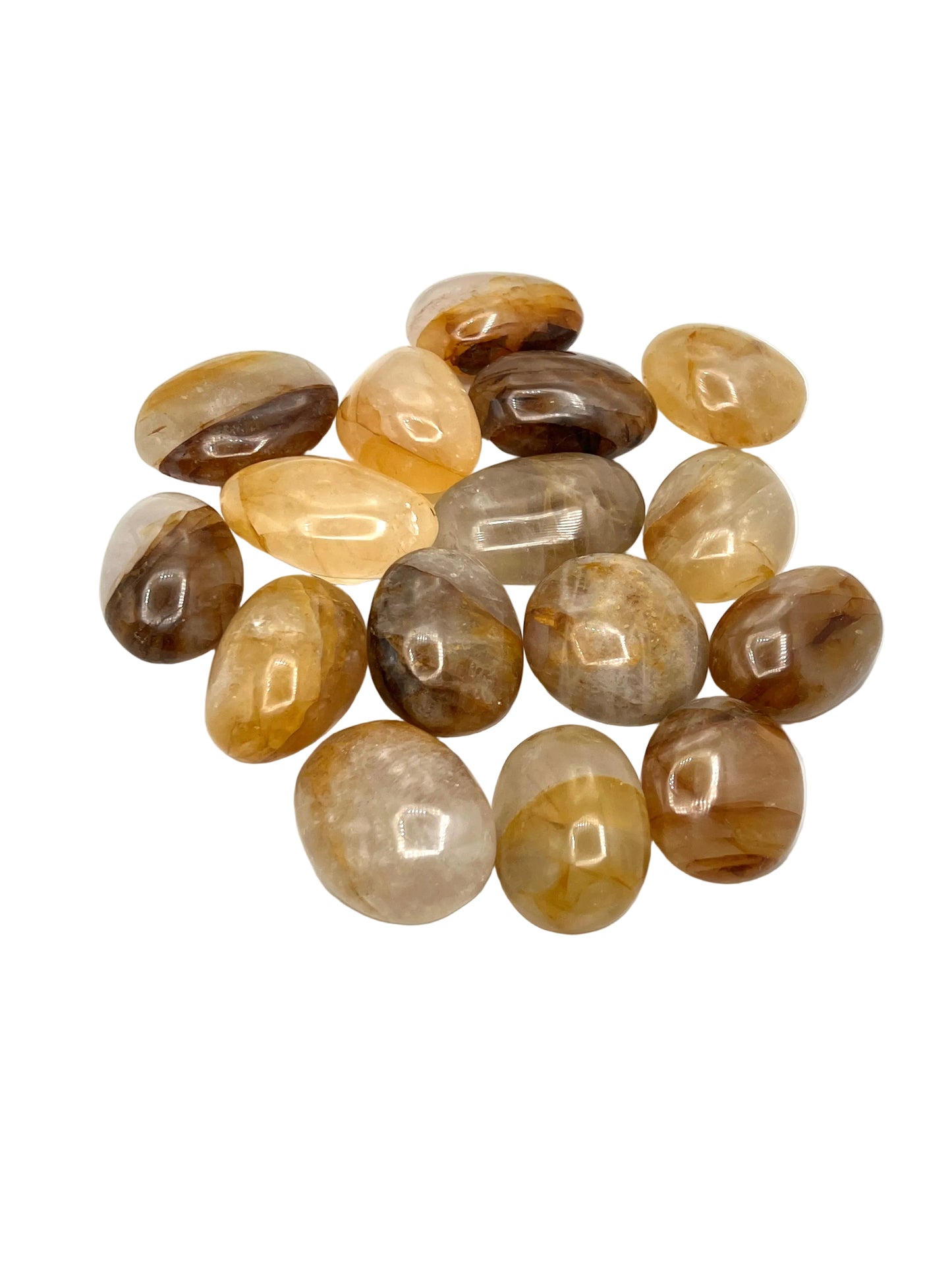 Golden Healer Quartz Palm Stones