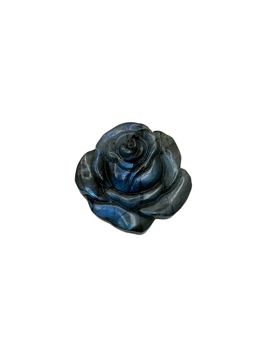 Labradorite Rose Carving