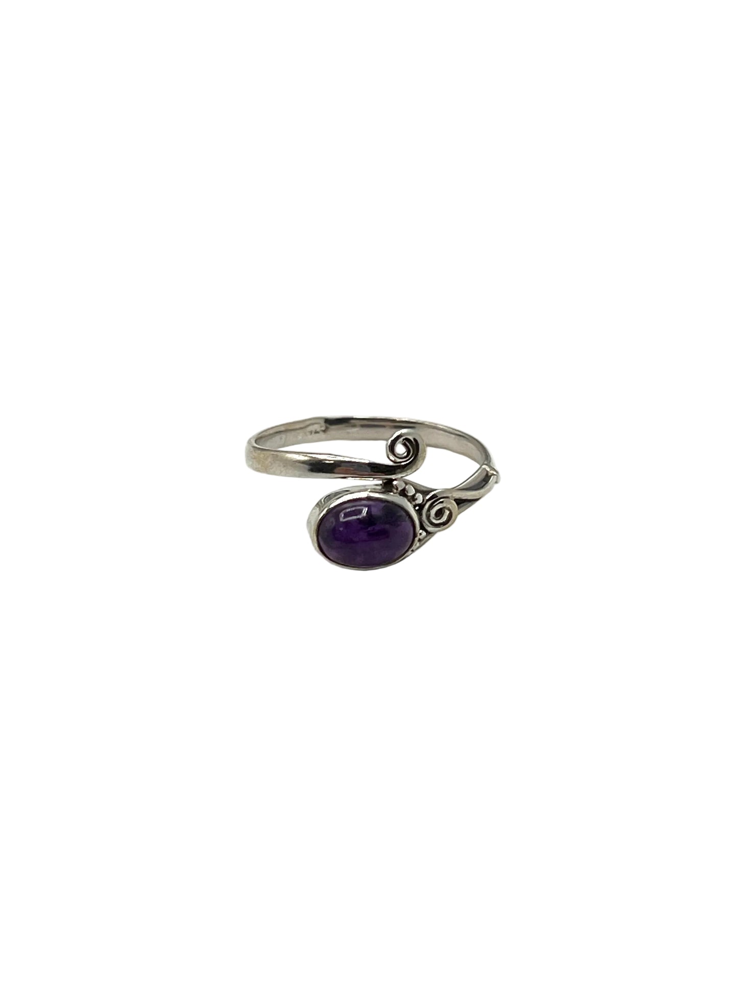 Swirl Gemstone Wrap Rings