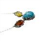 Amber & Larimar Necklace