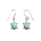 Sterling Silver Larimar Earrings