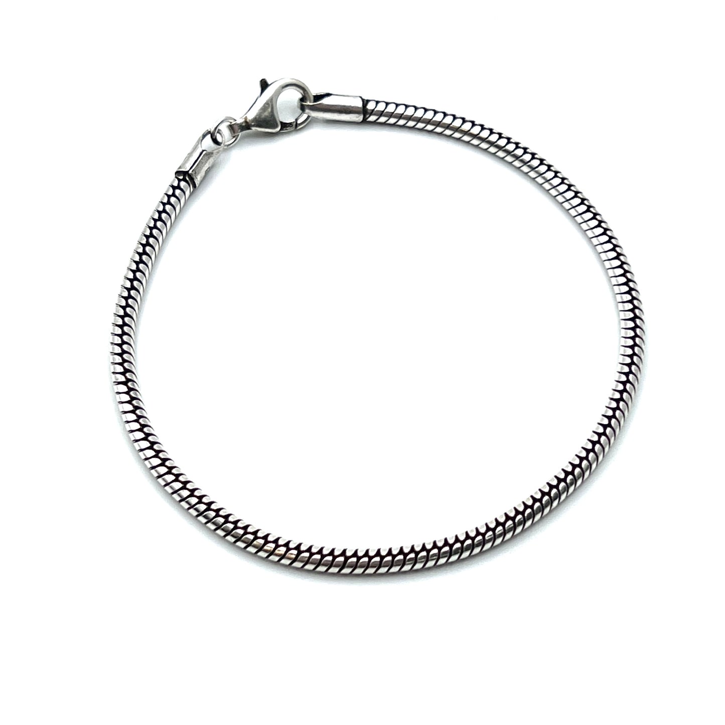 Oxidized Sterling Silver Snake Chain Bracelets