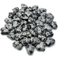 Snowflake Obsidian Puffy Hearts
