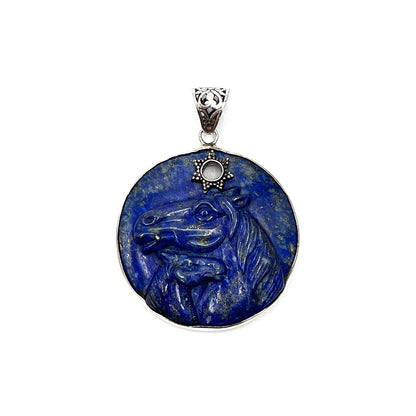 Lapis Lazuli Horse Pendants