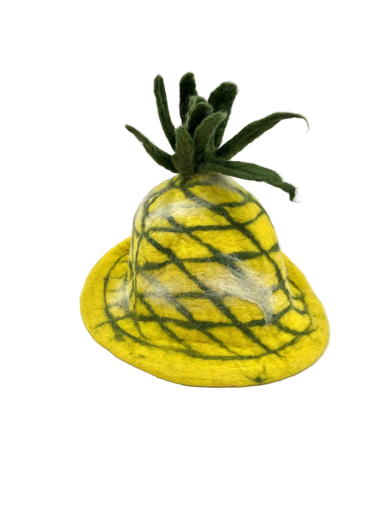 Hand felted Pineapple Wool Hats