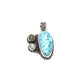 Sterling Silver Larimar & Opal Pendants