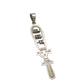 Silver Sistrum Goddess Pendants