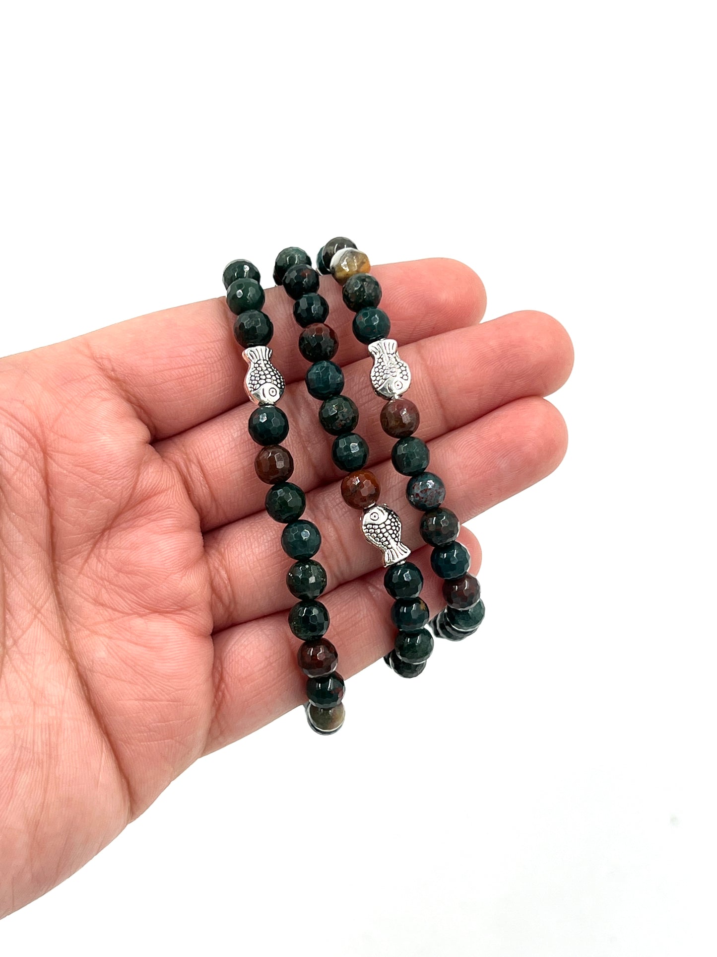 Bloodstone Beaded Bracelets