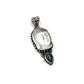 Clear Quartz & Opal Buddha Head Pendants