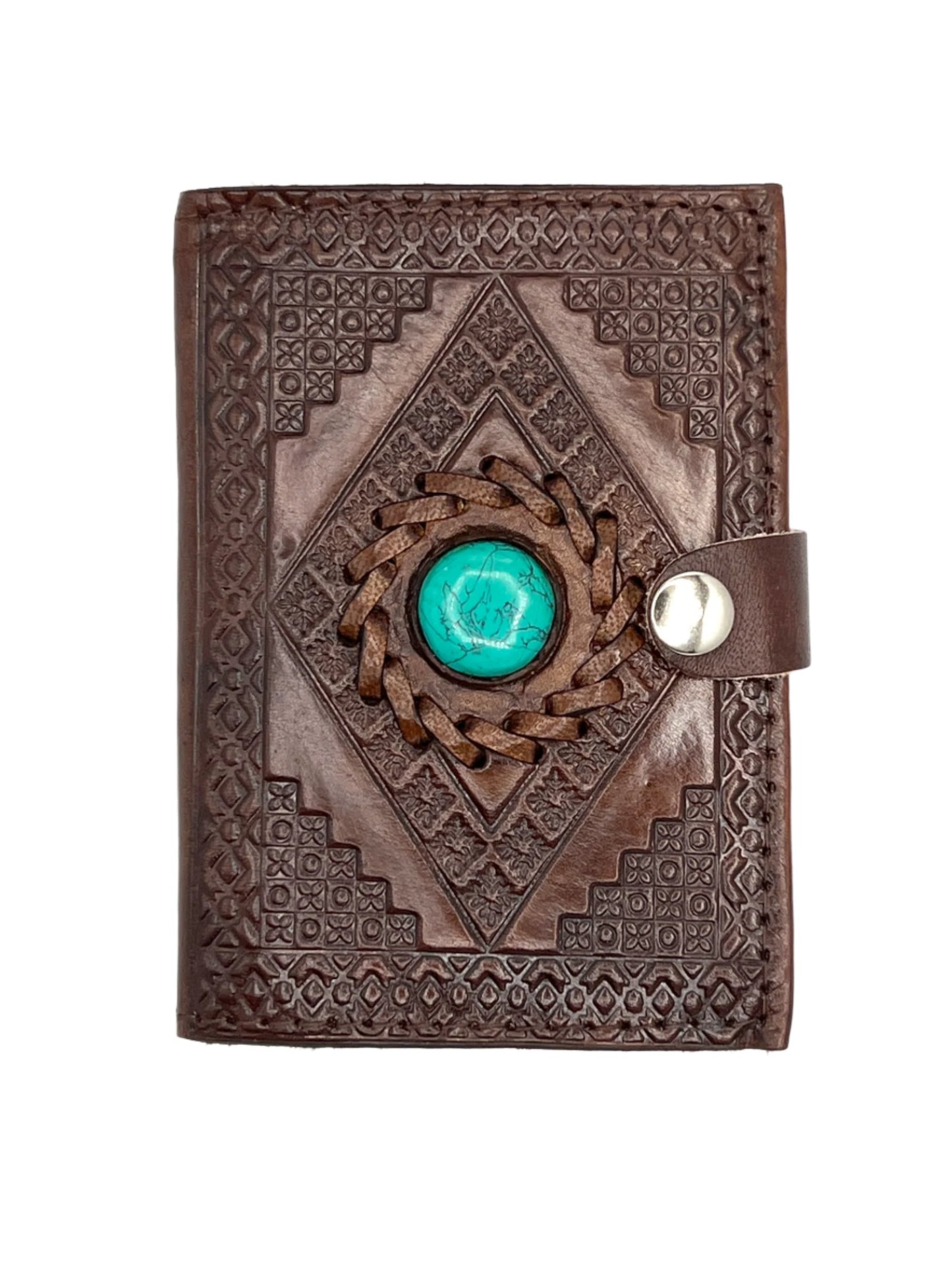 Camel Leather Gemstone Journal | Diamond | 5" x 3.5" x 1/2"