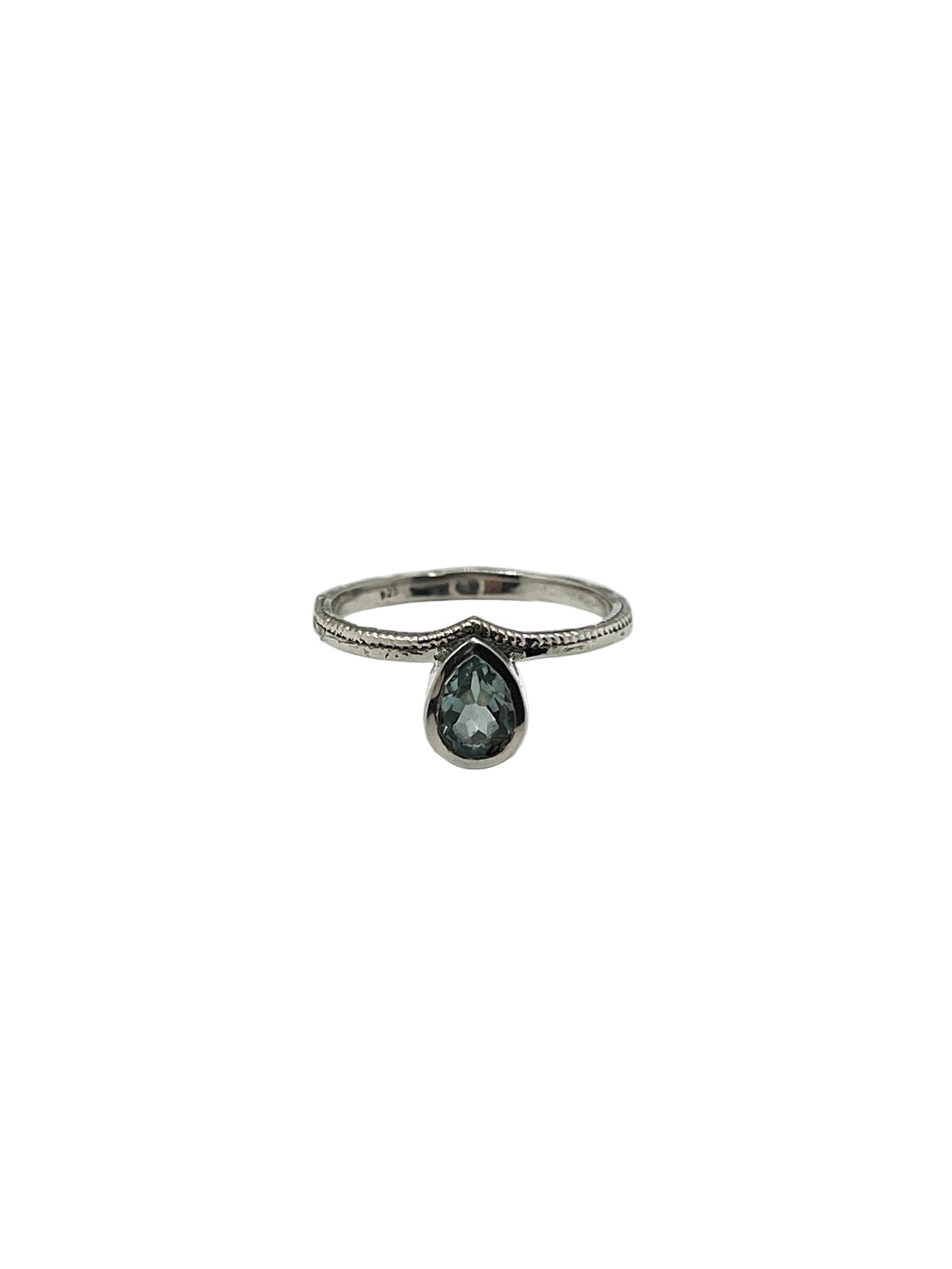 Teardrop Gemstone Rings