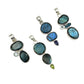 Silver Labradorite Faceted Pendants