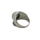 Sterling Silver Square Moonstone Hammered Rings
