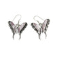 Sterling Silver Shell Filigree Butterfly Earrings