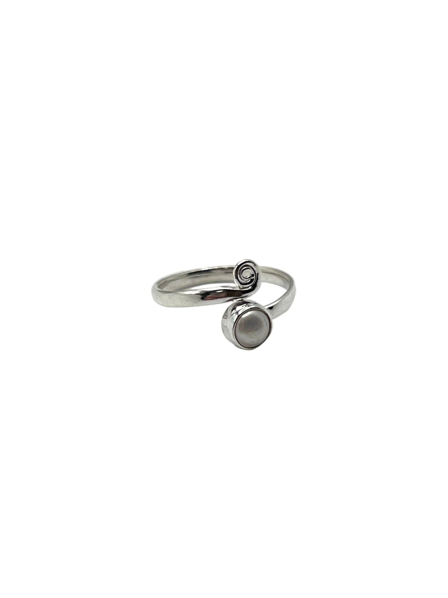 Swirl Gemstone Wrap Rings