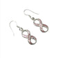 Sterling Silver Shell Infinity Earrings