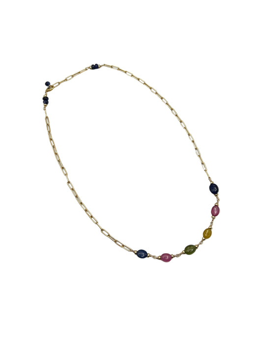 Sapphire Gold Filled Necklaces