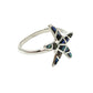 Sterling Silver Abalone Starfish Ring