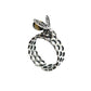 Amber Honey Comb Rings
