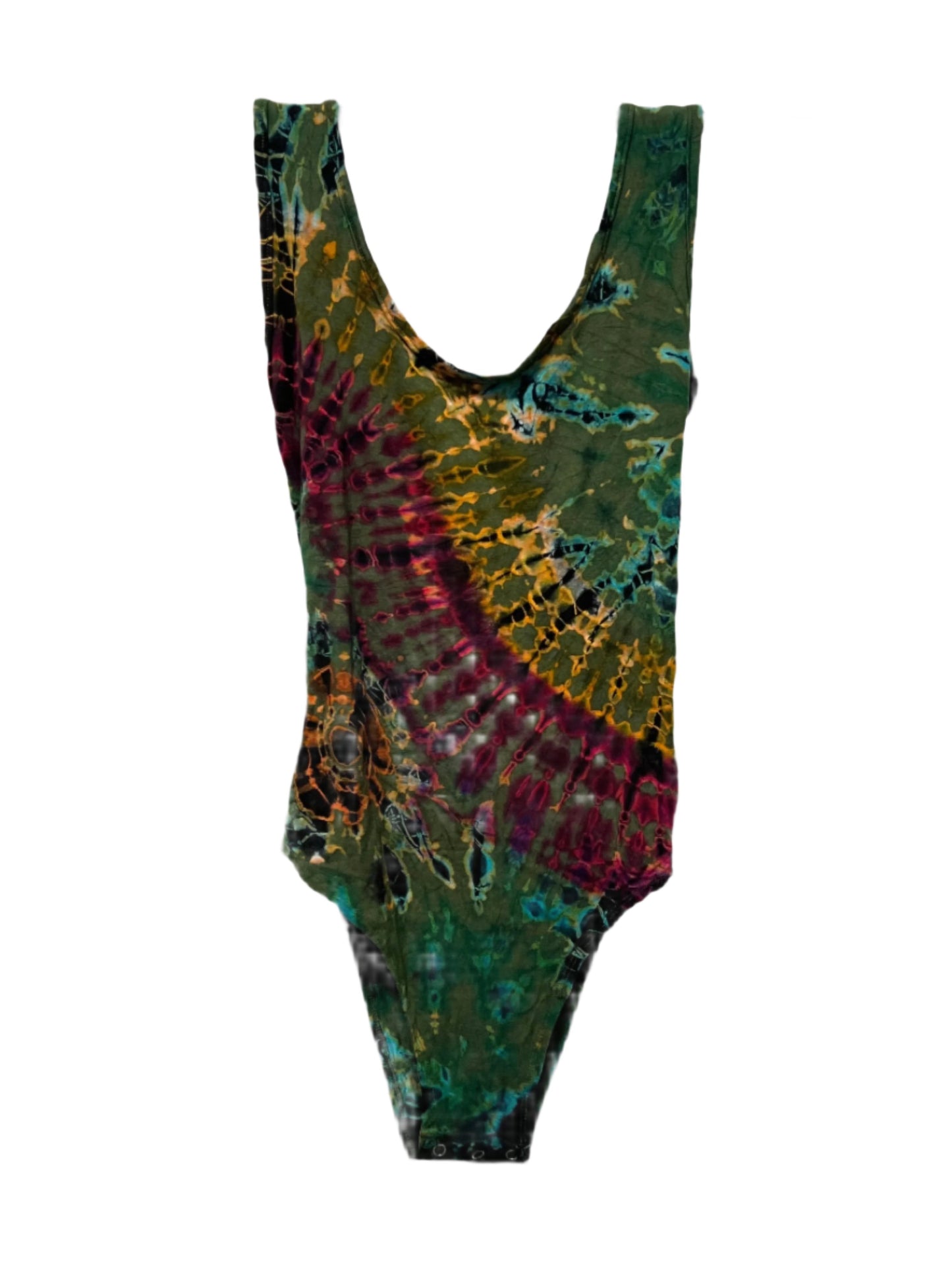 Tie Dyed Lace Back BodySuit