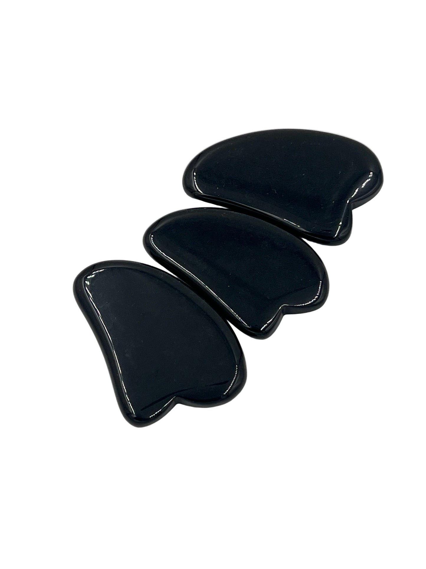 Obsidian Guasha Massage Stones