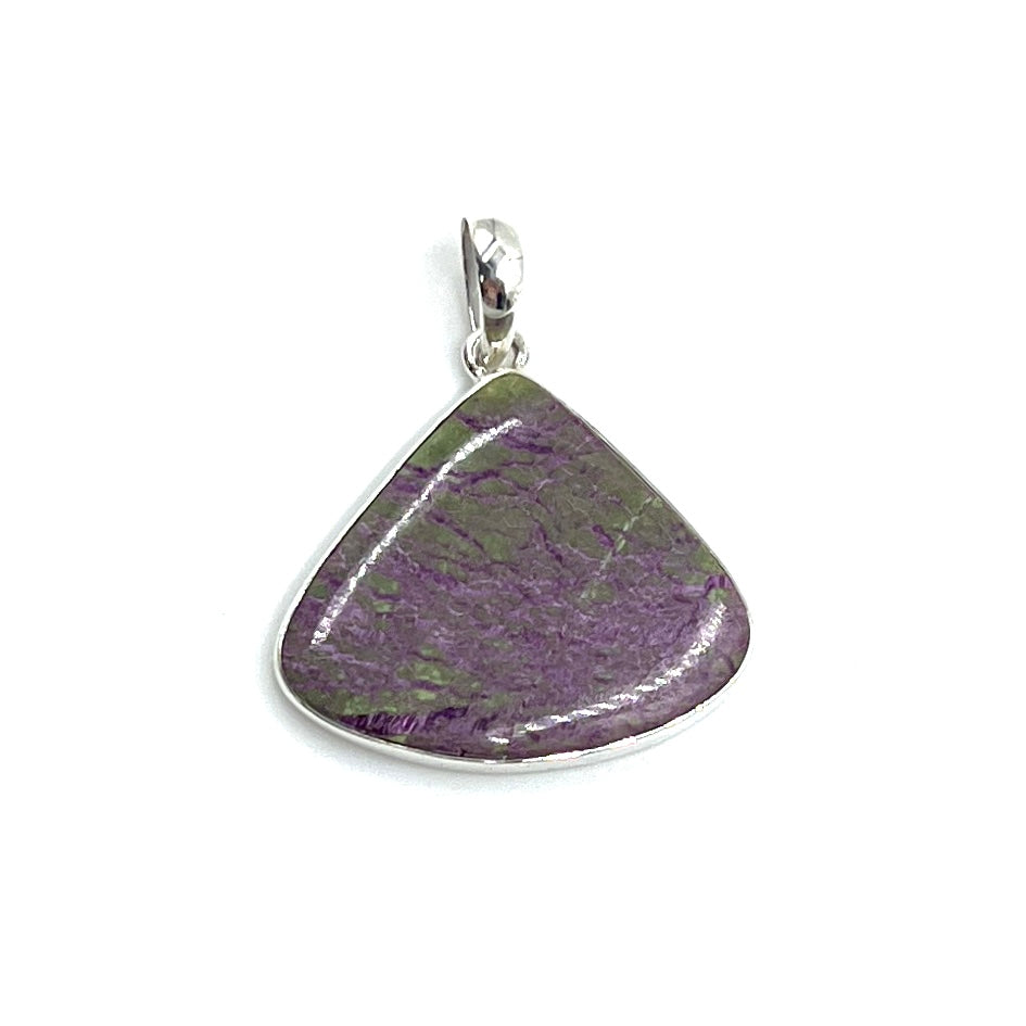 Sterling Silver Stichtite Teardrop Pendants