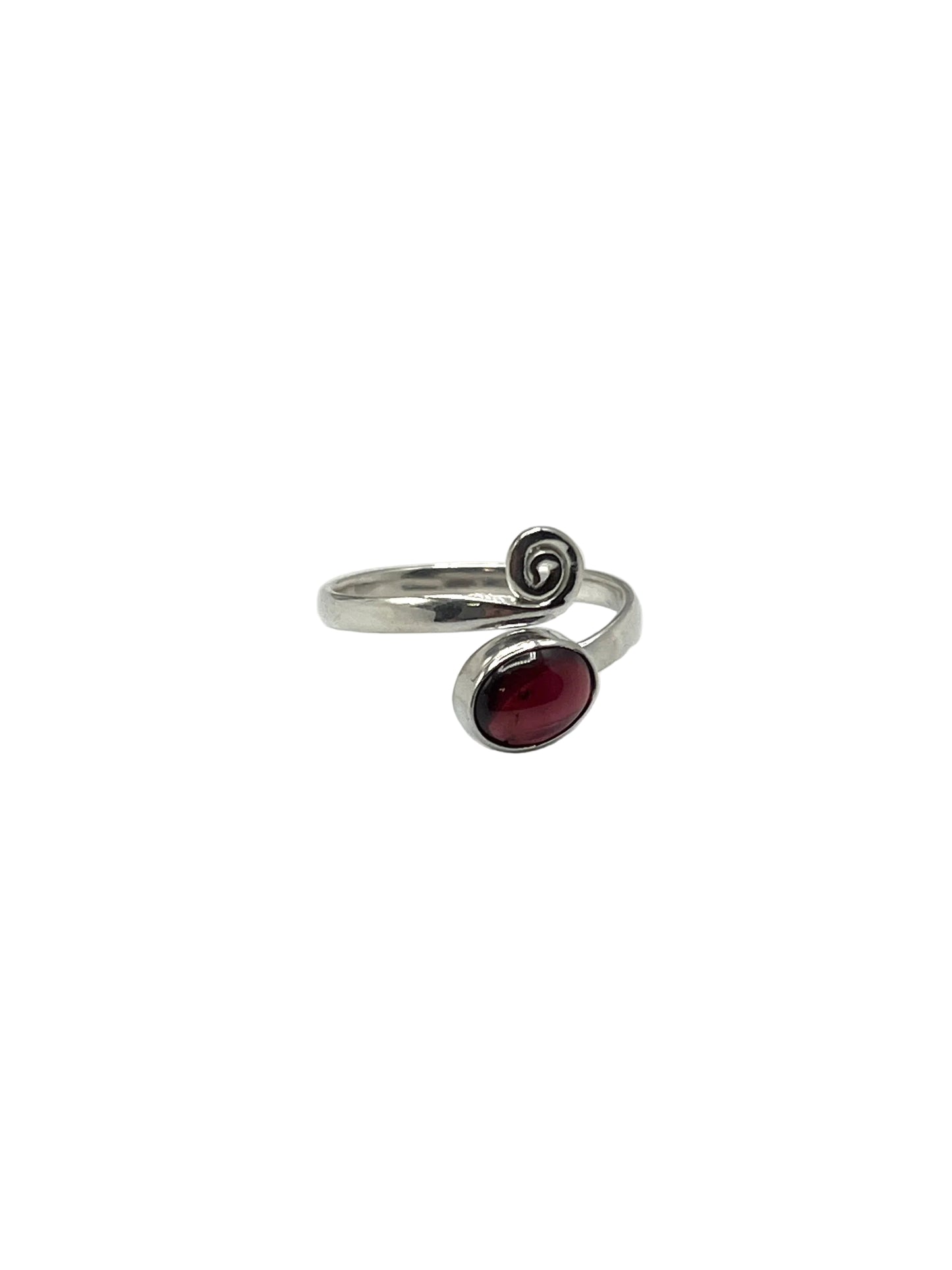 Swirl Gemstone Wrap Rings