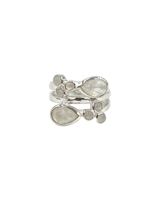 Teardrop Moonstone Ring