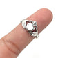 Sterling Silver Shell Claddagh Heart Rings