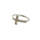 Sterling Silver Shell Cross Ring