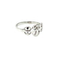 Sterling Silver Framed Triple Ankh Ring
