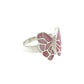 Sterling Silver Shell Butterfly Rings