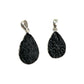 Tektite Teardrop Pendants
