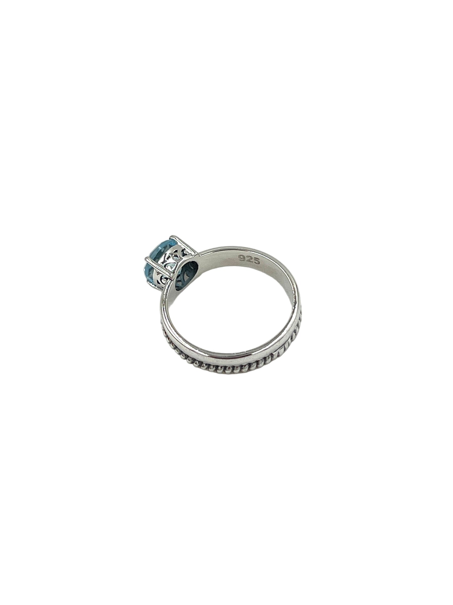 Braided Blue Topaz Ring