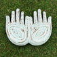 Hand carved Blue Hamsa Plate, lower view