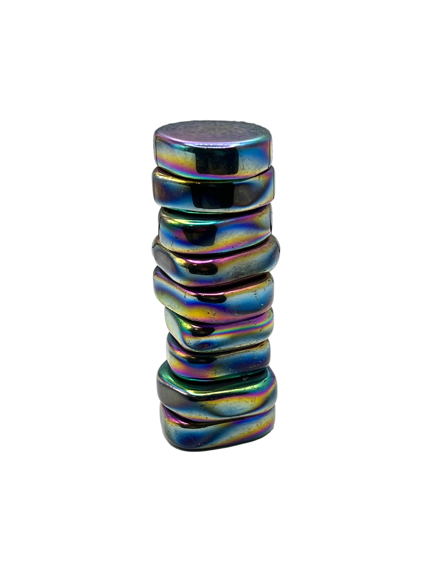 Magnetic Rainbow Hematite Coins