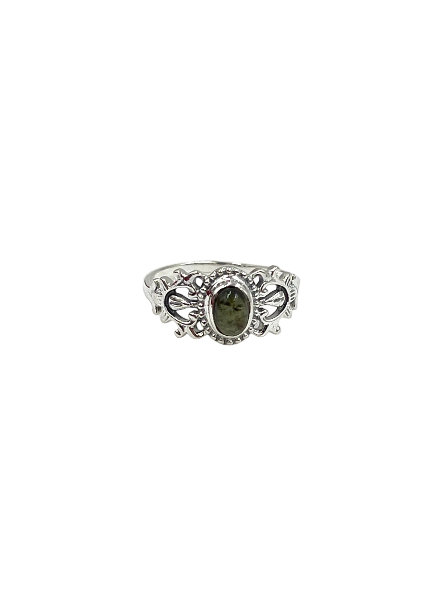 Green Tourmaline Garden Ring
