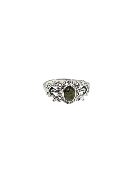 Green Tourmaline Garden Ring