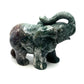 Moss Agate Elephants