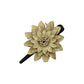Large Leather Flower Hair Clips