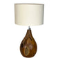 Teak Drop Table Lamp