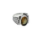 Silver Zultanite Celtic Ring
