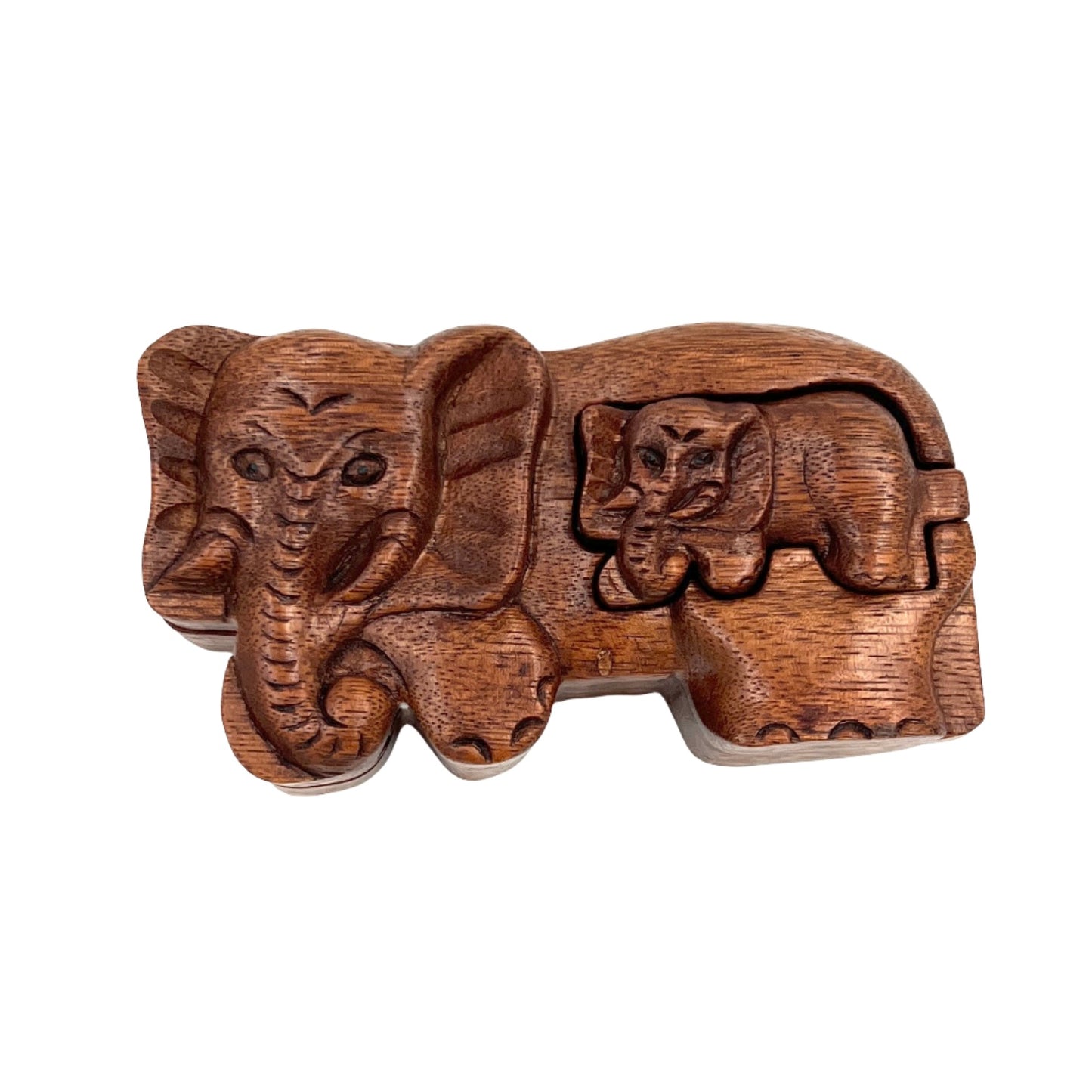 Elephant with Baby Puzzle Box