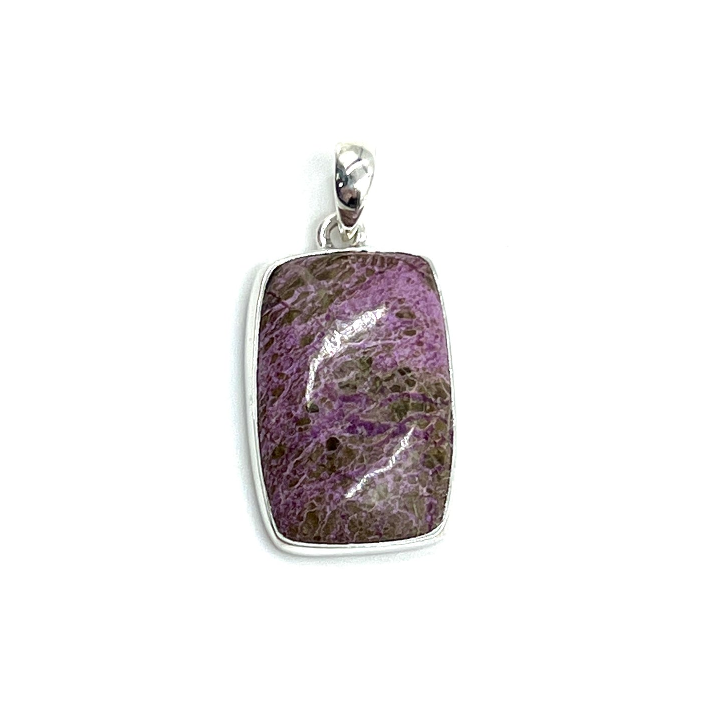 Sterling Silver Purpurite Freeform Pendants