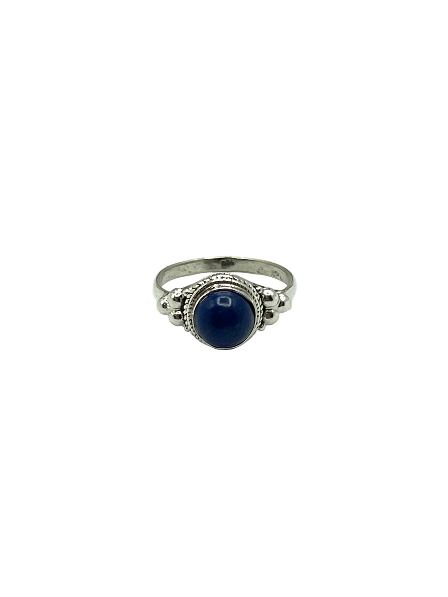 Beaded Circle Gemstone Rings