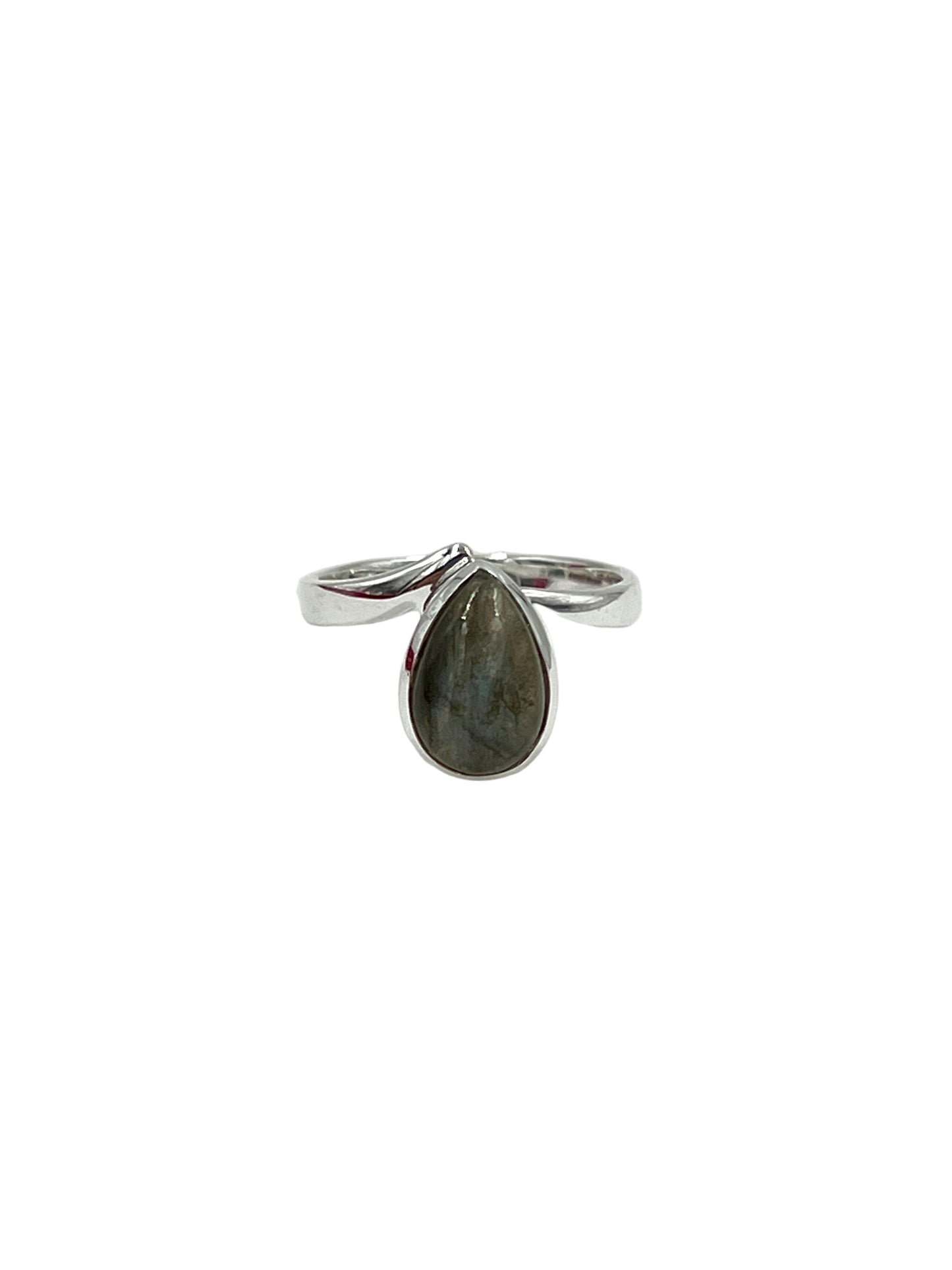 Teardrop Labradorite Ring