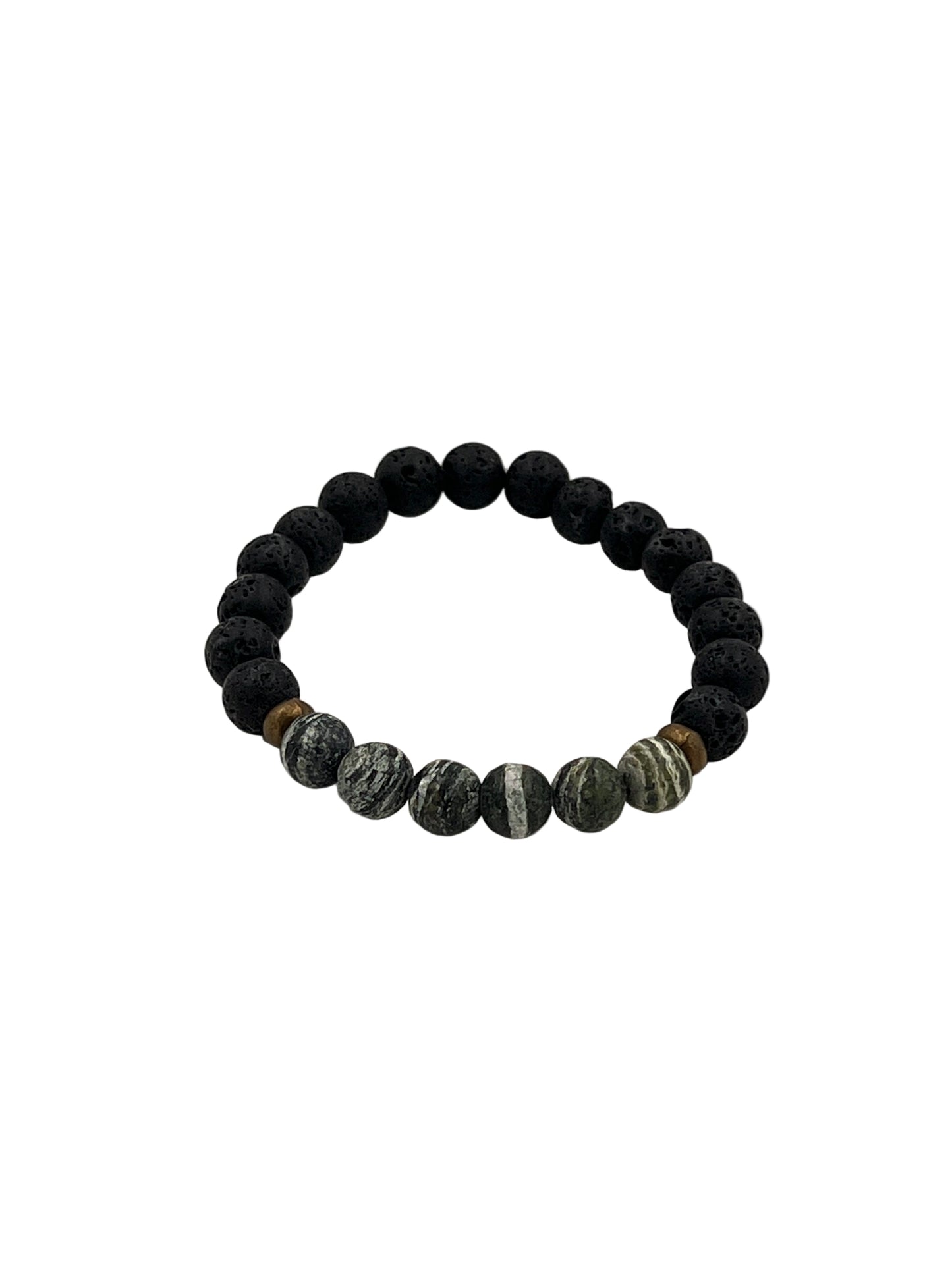 Green Zebra Jasper Stretchy Bracelets