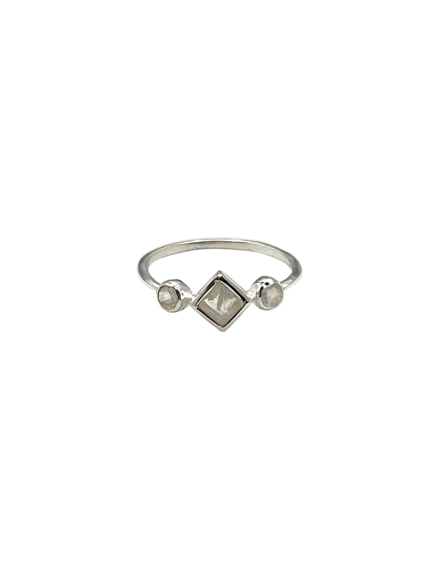 Square Gemstone Rings