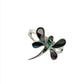 Sterling Silver Abalone Shell Dragonfly Ring