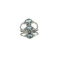 Triple Oval Blue Topaz Ring